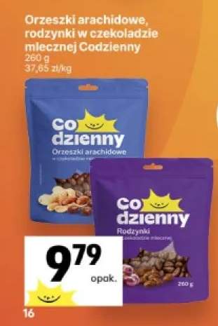 Orzeszki arachidowe w czekoladzie mlecznej Codzienny +1 wariant