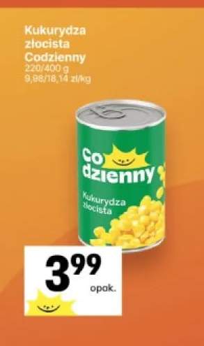 Kukurydza złocista Codzienny