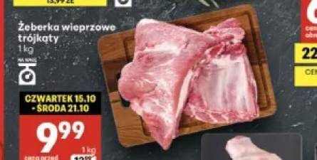 Żeberka wieprzowe trójkąty
