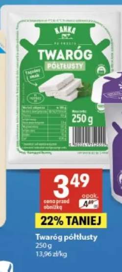Twaróg półtłusty Kanka