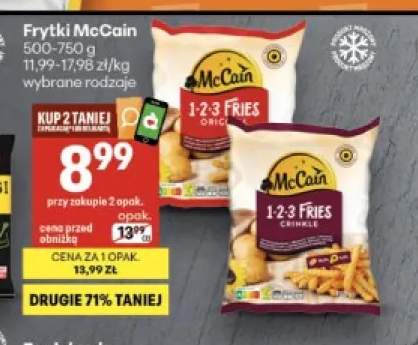 Frytki McCain 1-2-3 Fries Original +1 wariant