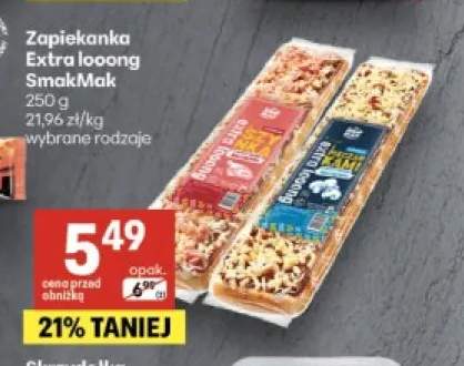 Zapiekanka Extra looong SmakMak z szynką +1 wariant