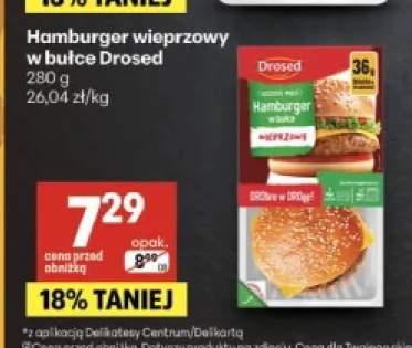 Hamburger wieprzowy w bułce Drosed