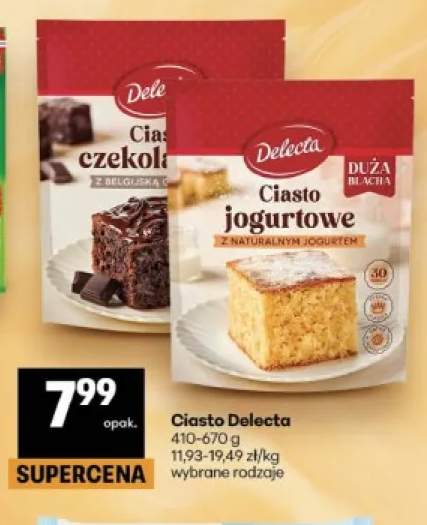 Ciasto Delecta czekoladowe +1 wariant