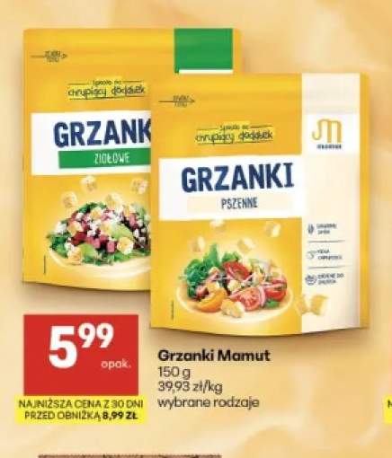 Grzanki Mamut ziołowe +1 wariant
