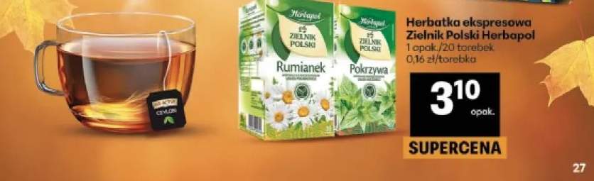 Herbatka ekspresowa Zielnik Polski Rumianek Herbapol +1 wariant