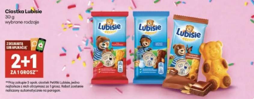 Ciastka Lubisie z nadzieniem truskawkowym +2 warianty
