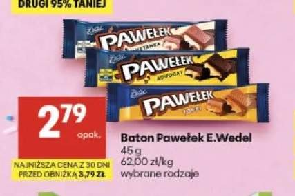Baton Pawełek E.Wedel śmietanka +2 warianty
