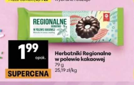 Herbatniki Regionalne w polewie kakaowej