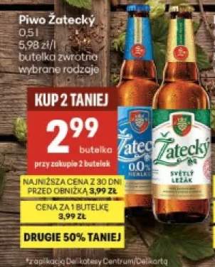Piwo bezalkoholowe Žatecký Nealko +1 wariant