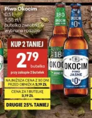 Piwo Okocim +1 wariant