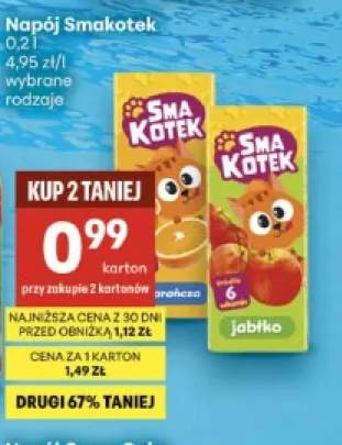 Napój Smakotek pomarańcza +1 wariant