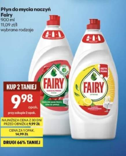 Płyn do mycia naczyń Fairy Clean & Fresh Granat +1 wariant