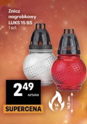 Znicz nagrobkowy Luks 15 Bs
