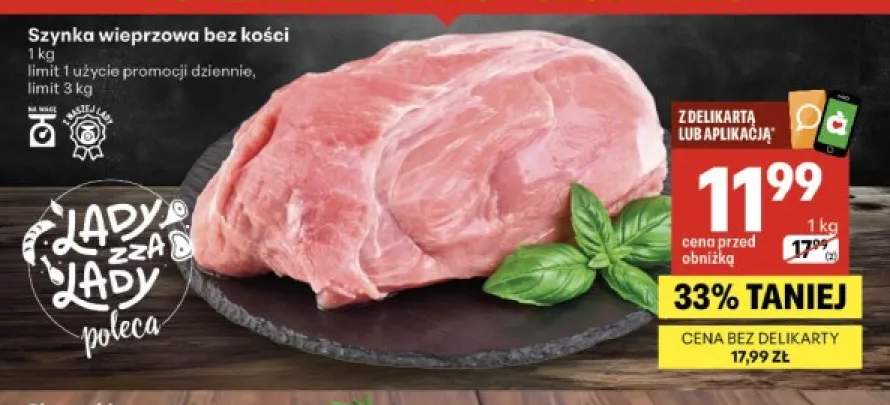 Szynka wieprzowa bez kości
