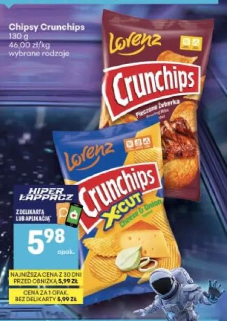 Chipsy Crunchips Pieczone Żeberka +1 wariant