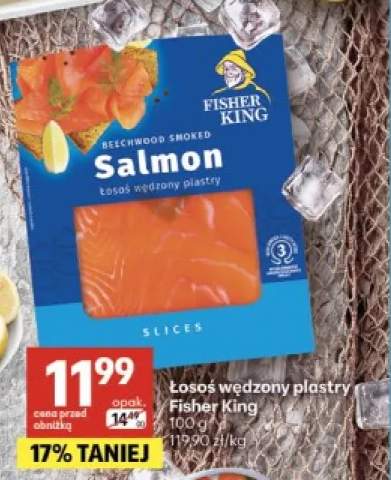 Łosoś wędzony plastry Fisher King