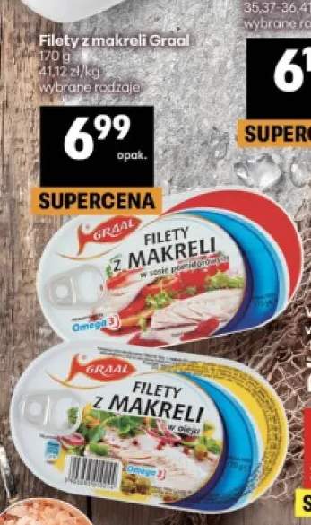 Filety z makreli w sosie pomidorowym Graal +1 wariant