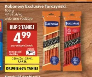 Kabanosy Exclusive chili Tarczyński +1 wariant