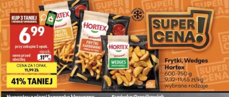Frytki Wedges Hortex