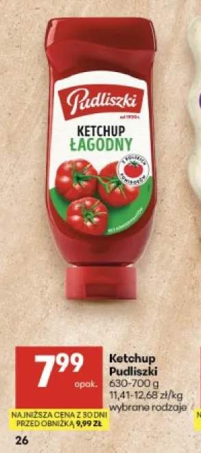 Ketchup łagodny Pudliszki