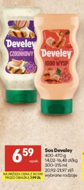 Sos czosnkowy Develey +1 wariant