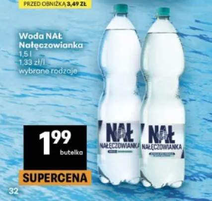 Woda niegazowana NAŁ Nałęczowianka +1 wariant