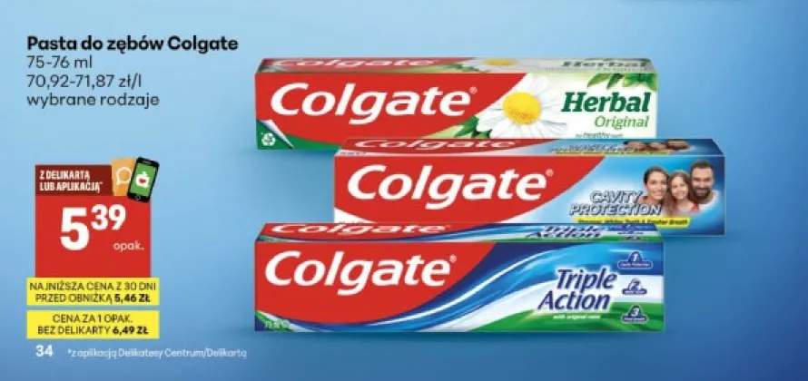Pasta do zębów Colgate