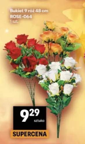 Bukiet 9 róż 48 cm ROSE-064