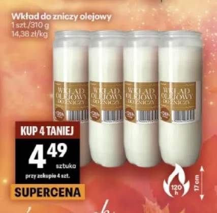 Wkład do zniczy olejowy