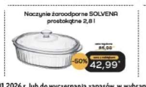 Naczynie żaroodporne Solvena prostokątne 2,8 l Galicja