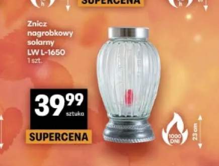 Znicz nagrobkowy solarny Lw L-1650