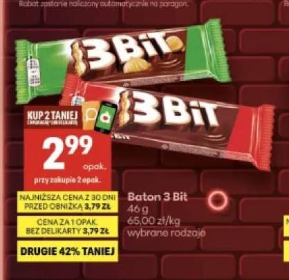 Baton 3 Bit orzechowy +1 wariant