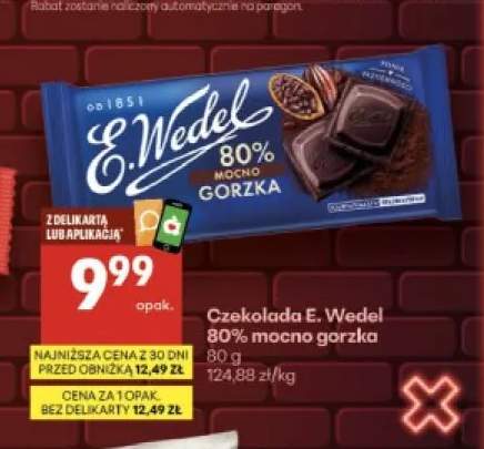 Czekolada 80% mocno gorzka