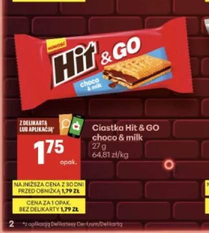 Ciastka Hit & GO choco & milk