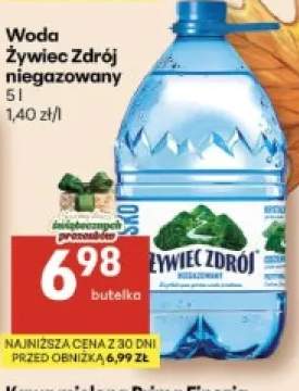 Woda niegazowana niegazowany Żywiec Zdrój