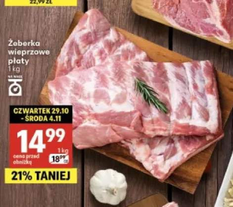Żeberka wieprzowe płaty