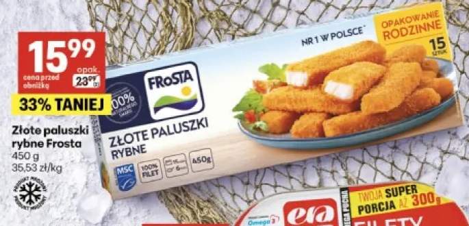 Złote paluszki rybne Frosta