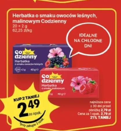 Herbatka o smaku owoców leśnych Codzienny +1 wariant