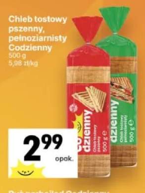 Chleb tostowy pszenny Codzienny +1 wariant
