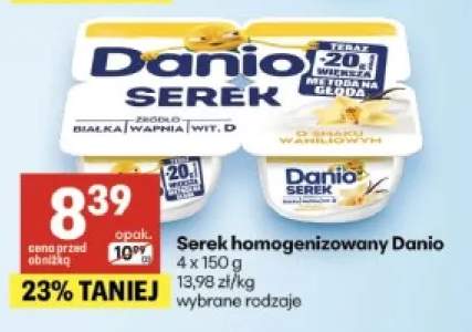 Serek homogenizowany Danio 4-pak