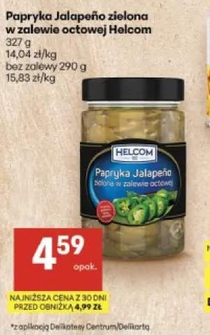 Papryka Jalapeño zielona w zalewie octowej Helcom