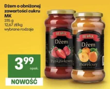 Dżem o obniżonej zawartości cukru truskawkowy MK +1 wariant