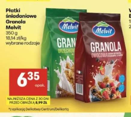 Płatki śniadaniowe Granola owocowa Melvit +1 wariant