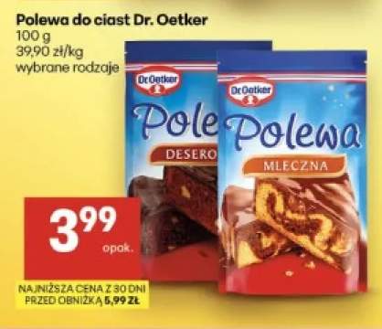Polewa mleczna Dr. Oetker +1 wariant