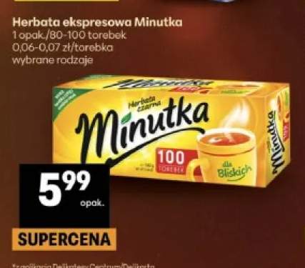 Herbata ekspresowa Minutka