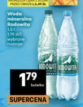 Woda mineralna Rodowita