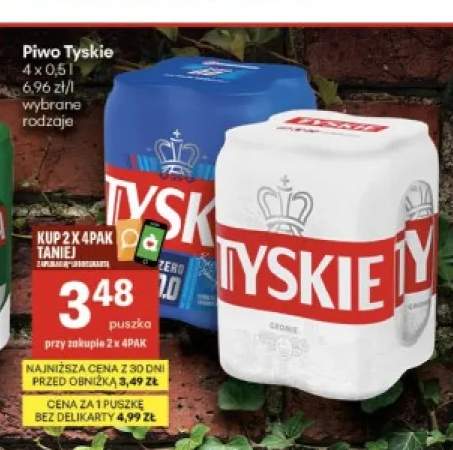 Piwo Tyskie Gronie 4-pak +1 wariant