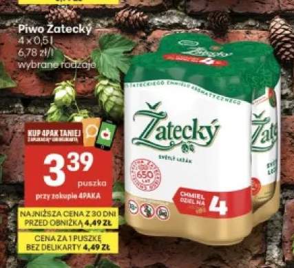 Piwo Žatecký Světlý Ležák 4-pak