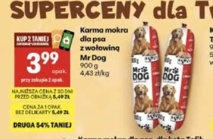 Karma mokra dla psa z wołowiną Mr Dog